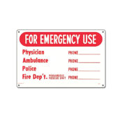 40339 | 12'' x 18'' For Emergency Use Sign