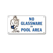 41332 | 12'' x 6'' No Glassware in Pool Area