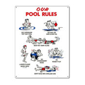 41337 | 18'' x 24'' Our Pool Rules