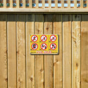 41357 | 18'' x 12'' Obey Our Pool Rules - Lifestyle 2