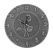 52552 | 12'' Terra Cotta Antique Black Clock