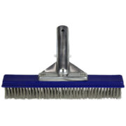 10" Aluminum-Back Algae Brush – Stainless Steel Bristles