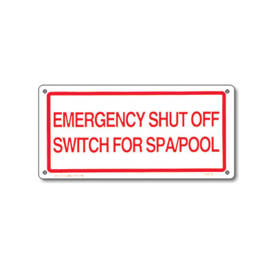 40310 | 12'' x 6'' Emergency Shut Off Sign