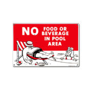 40369 | 12'' x 18'' No Food or Beverage Sign