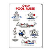 41337 | 18'' x 24'' Our Pool Rules