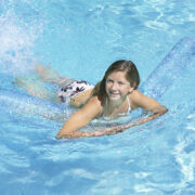 60" Silver Glitter Noodle