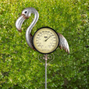 Flamingo Thermometer Garden Stake