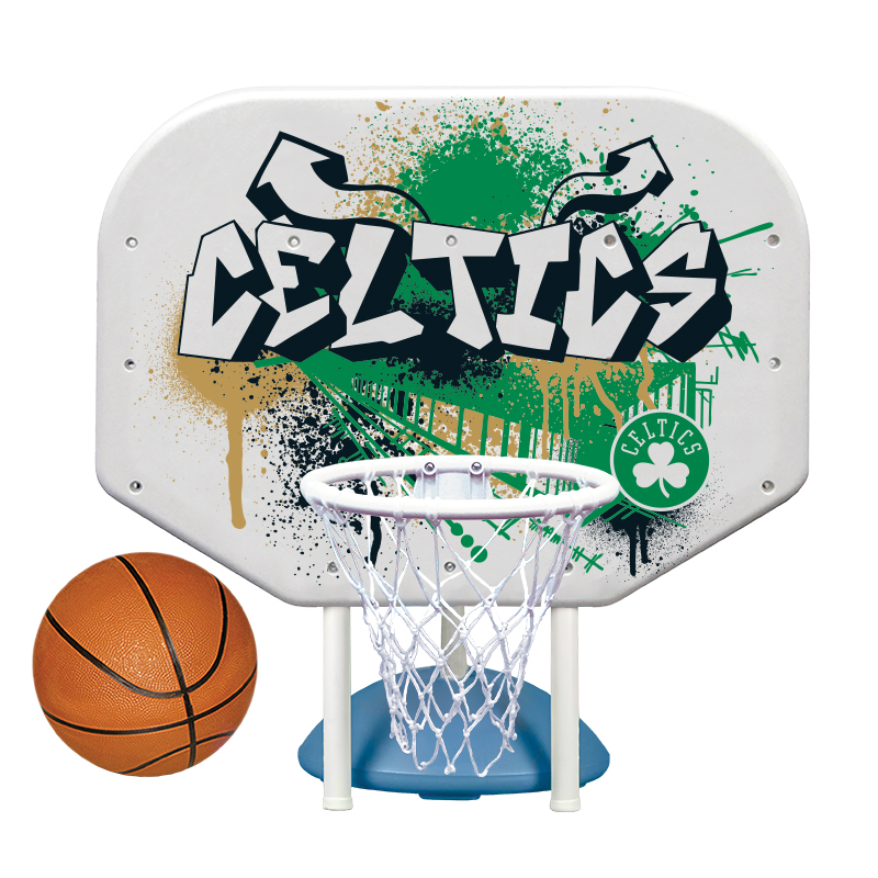 NBA Boston Celtics Graffiti Pro Rebounder Poolside Basketball Game